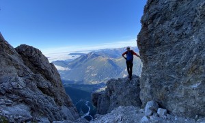 Klettersteig Pala & Vezzana - Ausstieg, kurz vor dem Biwak Fiamme Gialle