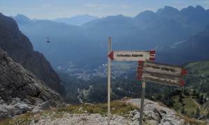Klettersteig Pala & Vezzana - Wegweiser Rückweg
