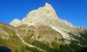 Klettersteig Pala & Vezzana - Blick zum Pala vom Startpunkt