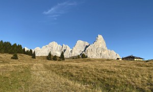 Klettersteig Pala & Vezzana - Rückblick beim Passo Rolle