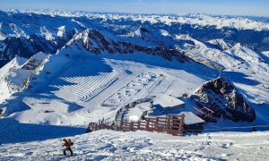 Skihochtour Kitzsteinhorn - Aufstieg, beim Skidepot