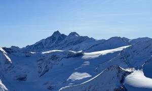 Skihochtour Kitzsteinhorn - Gipfelsieg, Blick zum Großglockner