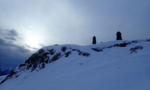 Skitour Goisele - Aufstieg, Steinermandl