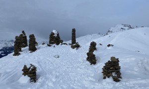 Skitour Goisele - Aufstieg, Steinermandl