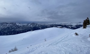Skitour Goisele - Steinermandl, Blick zur Bergstation