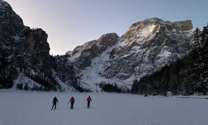 Skitour Kleine Gaisl - Start Pragser Wildsee, Blick zum Seekofel