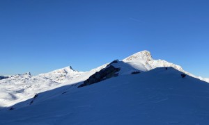 Skitour Kleine Gaisl - Fosses Riedl, Blick zum Seekofel und Col Riciogogn