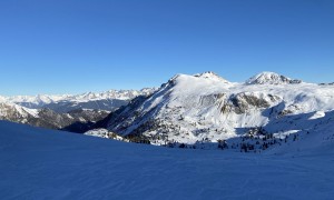 Skitour Kleine Gaisl - Fosses Riedl, Blick zum Großen Jaufen und Rossköpfe