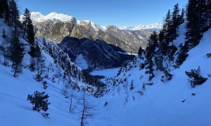 Skitour Kleine Gaisl - Abfahrt, Nabiges Loch