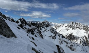 Skitour Edigon - Blick zur Raudenspitze und Zwölferspitz