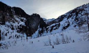 Skitour Barmerspitze - Aufstieg über Ursprungtal