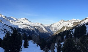 Skitour Barmerspitze - Aufstieg über Ursprungtal, Rückblick