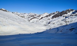 Skitour Barmerspitze - Aufstieg, Rückblick