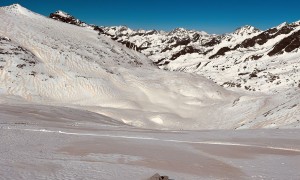 Skitour Barmerspitze - Abfahrt, Sahara Staub