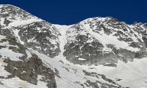 Skihochtour Hochgall - Blick zur Südostrinne von der Riepenscharte