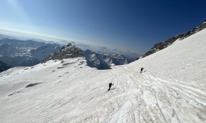 Skihochtour Hochgall - Aufstieg, Blick zum Durrerspitz
