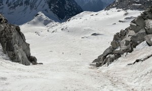 Skihochtour Hochgall - Aufstieg Südostrinne