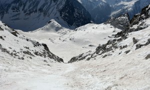 Skihochtour Hochgall - Aufstieg Südostrinne