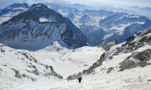 Skihochtour Hochgall - Aufstieg Südostrinne