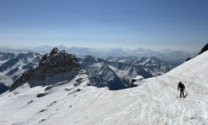 Skihochtour Hochgall - Abfahrt beim Durrerspitz