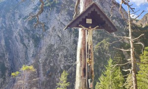 Bergtour Gamsalplspitze - Aufstieg, beim Daprakreuz