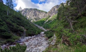 Bergtour Gamsalplspitze - Aufstieg im Kühbodental