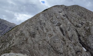 Bergtour Gamsalplspitze - Gipfelsieg, Rückblick zum höchsten Punkt