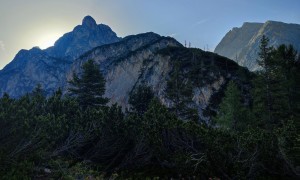 Bergtour Herrstein - beim Großen Apostel, Blick zum Herrsteinturm und Herrstein