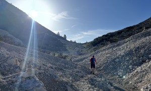 Bergtour Herrstein - Aufstieg zur Weißlahnscharte