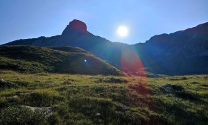 Bergtour Sauspitze zum Gabesitten - Blick zur Sauspitze