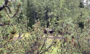 Bergtour Kreuzkofel - Aufstieg Kühbodental, bei der Albrechthütte