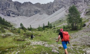Bergtour Kreuzkofel - Aufstieg Kühbodental
