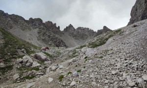 Bergtour Kreuzkofel - Aufstieg Kühbodental
