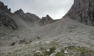 Bergtour Kreuzkofel - Aufstieg, kurz vor dem Kühbodentörl