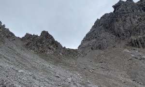 Bergtour Kreuzkofel - Aufstieg, kurz vor dem Kühbodentörl