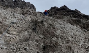 Bergtour Kreuzkofel - Aufstieg Klettersteig