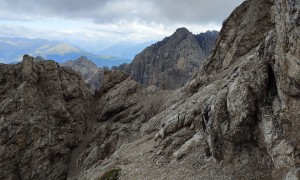 Bergtour Kreuzkofel - Aufstieg von Schartl zu Schartl