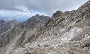 Bergtour Kreuzkofel - Aufstieg über brüchiges Gelände