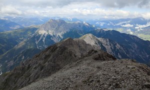 Bergtour Kreuzkofel - Gipfelsieg, Blick zum Eggenkofel