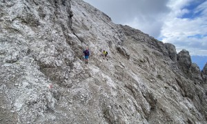 Bergtour Kreuzkofel - Abstieg über brüchiges Gelände