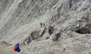 Bergtour Kreuzkofel - seilversicherter Abstieg