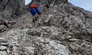Bergtour Kreuzkofel - seilversicherter Abstieg