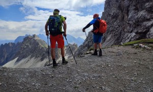 Bergtour Kreuzkofel - beim Kühbodentörl