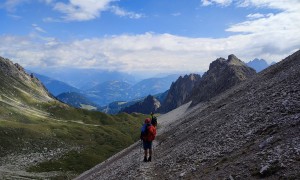 Bergtour Kreuzkofel - Blick ins Hallebachtal