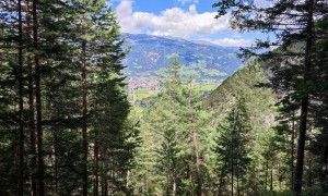 Bergtour Kreuzkofel - Abstieg, Blick nach Lienz