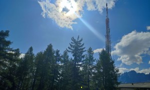 Rauchkofel über Salzsteig - Gipfelsieg, beim Sendemast