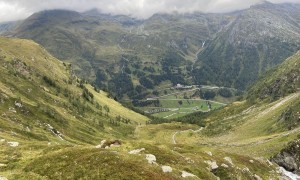 Bergtour Wildenkogel - Aufstieg, Rückblick Felbertauernstraße