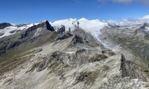 Bergtour Wildenkogel - Gipfelsieg, beeindruckender Blick zum Venediger