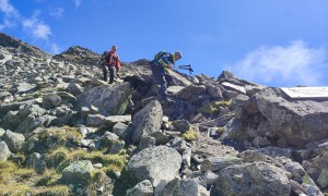 Bergtour Wildenkogel - steiler Abstieg
