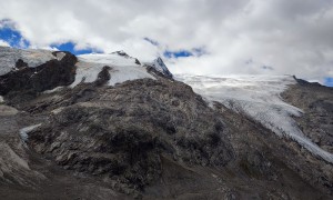 Bergtour Wildenkogel - Abstieg mit Blick zum Gletscherbruch